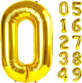 40 Inch Number 0 Balloon for Baby Birthday Decoration, Digital 0 Balloons Large by Lnhiya