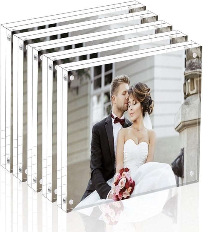 Magicool Premium Acrylic Photo Frame- Magnet Photo Frame -Double Sied Thick by Magicool