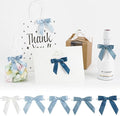 AIMUDI 5 Colors Dusty Blue Ribbon Bows 2.5" Satin Twist Tie Bows by AIMUDI