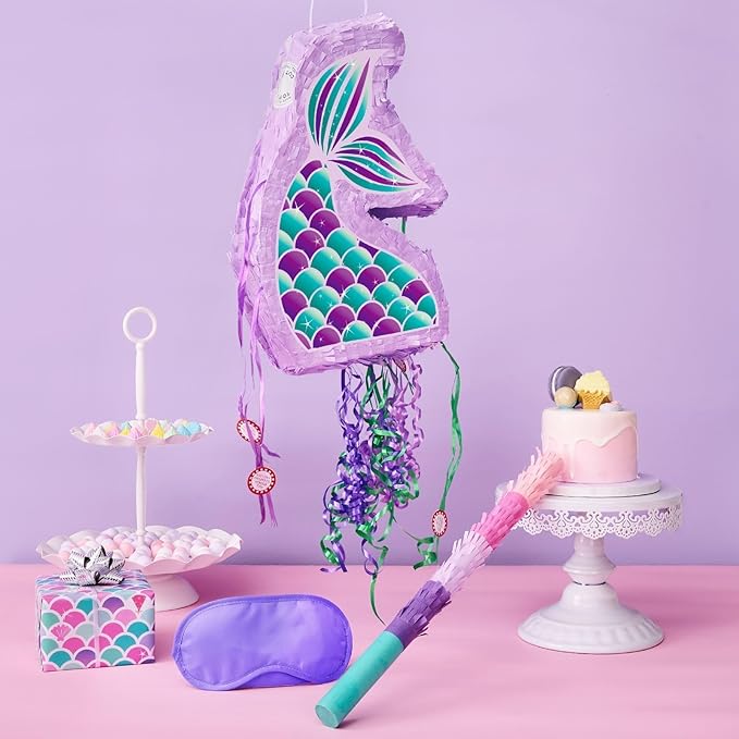 WERNNSAI Foldable Mermaid Piñata - Image 5