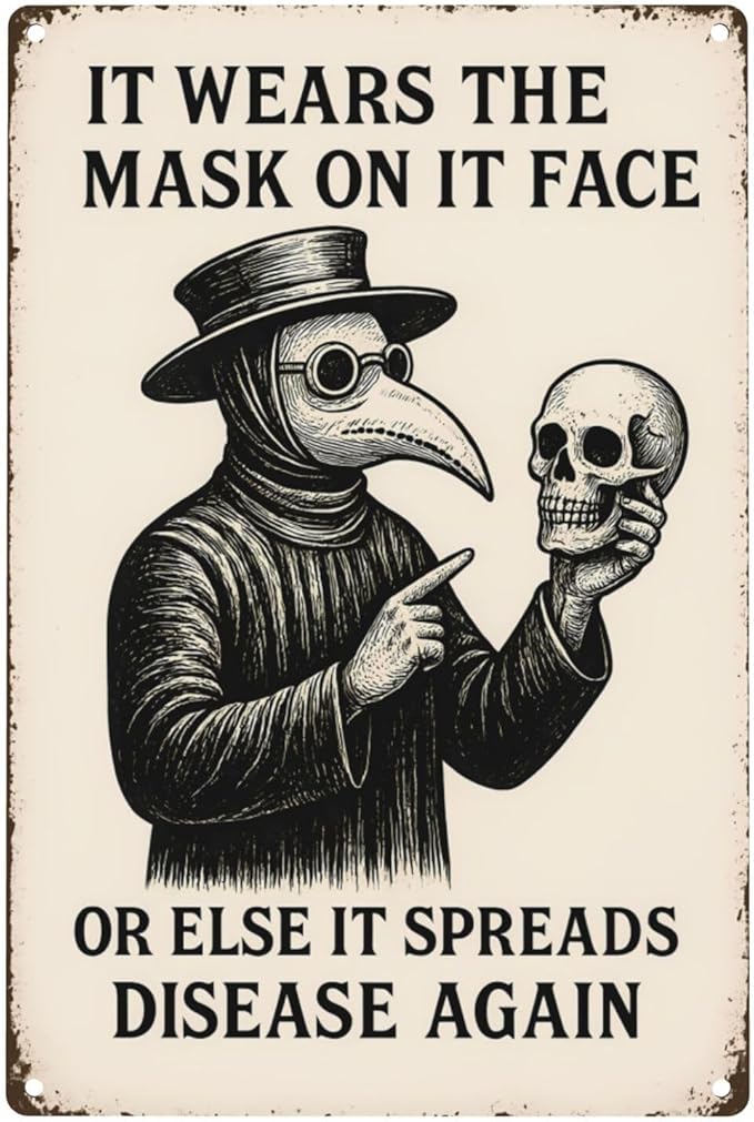 Funny Goth Bathroom Sign by Unknown