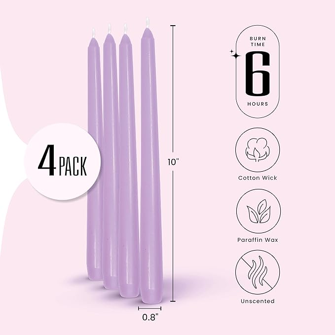 Leor & Lair Light Purple Candlesticks - Image 2