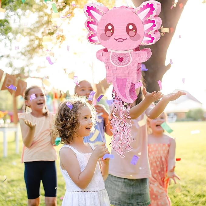 WERNNSAI Pink Axolotl Pinata - Image 7