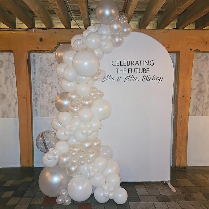 Pearl White Balloons - Image 4