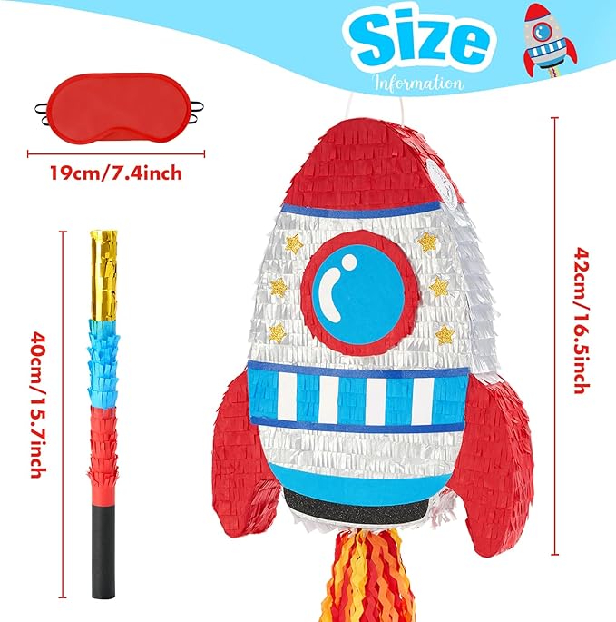 WERNNSAI Rocket Piñata - Image 3