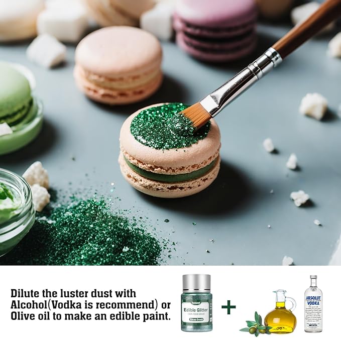 Twisweet Christmas Green Edible Glitter - Image 4