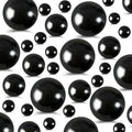 260Pcs Black Glossy Beads - 6mm by EGKamhFloatingBeadsPearls