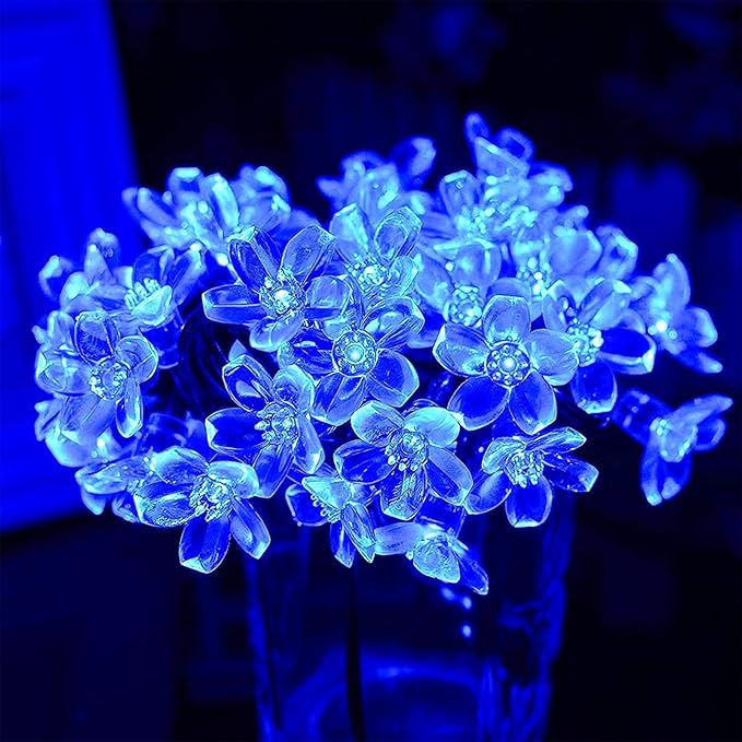 100 LED Light Up Flowers String Lights - Image 4