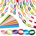 Lincia 600 Sheets Halloween Paper Chain Garland, Construction DIY Crafts Chain by Lincia
