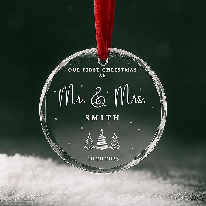 Personalized Glass Ornament 2025 - Image 6