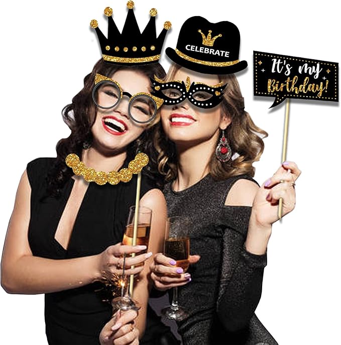 Birthday Photo Booth Props Kit - Image 7