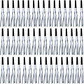 48 Pcs Silver Noise Makers Glitter Metallic Fringed Noise Makers Horns by LCPQMZGH
