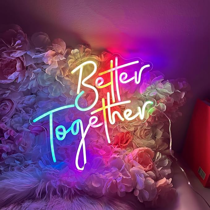 Ulalaza Smart RGB & Color Flow Effect Better Together LED Neon Sign - Image 3