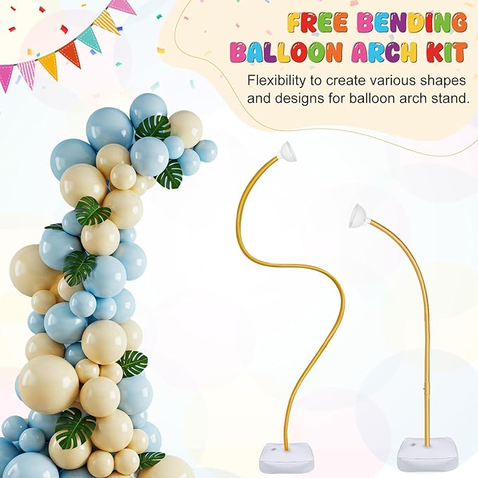 OurWarm Balloon Arch Kit with LED Lights, 9.35FT & 6FT Free Bending Half - Image 5