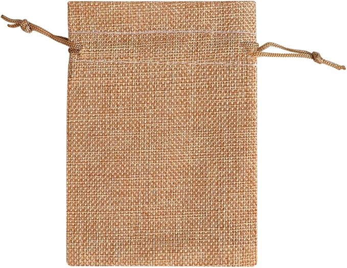 Lucky Monet 25/50/100PCS Burlap Gift Bags Wedding Hessian Jute Bags Linen - Image 6