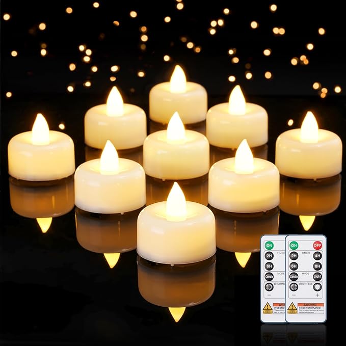 Amagic 24 Pack Remote Candles, Tea Lights by AMAGIC