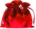 Red Satin Gift Bags by Knitial