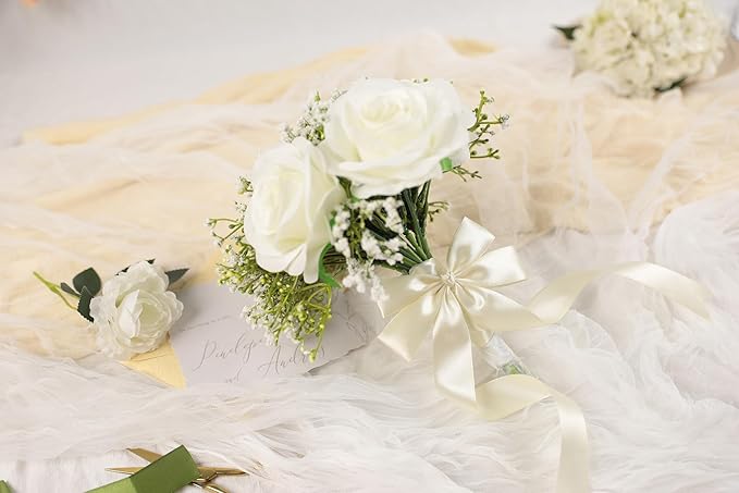 Beige Satin Ribbon 1 inch X Continuous 100 Yards, Single Face Polyester Ribbon - Image 6