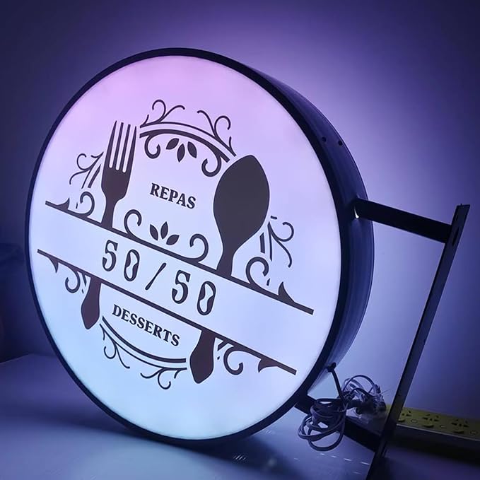 Custom business sign, Personalized Backlit LED Signs, Acrylic custom light up - Image 4