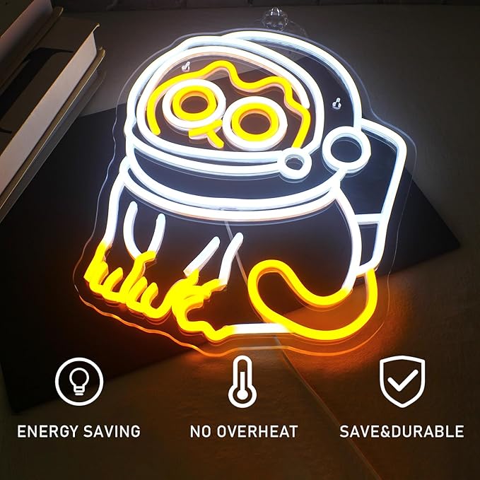 Astronaut Cat Neon Sign Led Neon Lights - Image 4