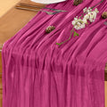 Fuschia Table Runner Cheesecloth Table Runner 10FT Farmhouse Table Runners 120 by LINXTAR