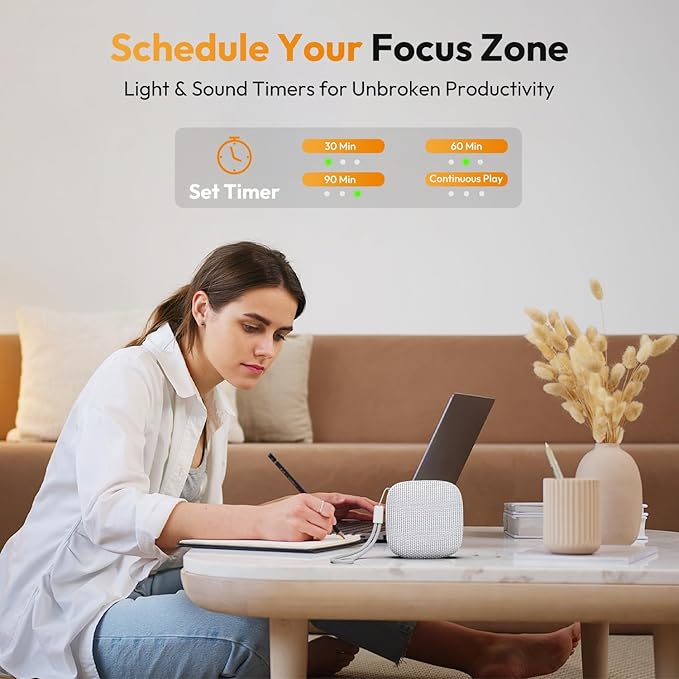 Portable Sound Machine for Travel, 52-Hour Lasting Mini Noise Machine - Image 8