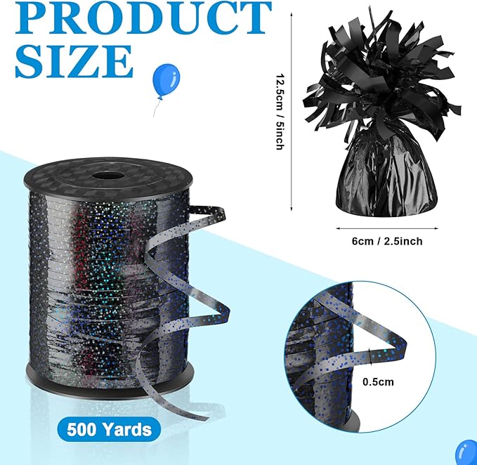 24 Pcs Balloon Weights Metallic Anchor Balloon Holder - Image 2