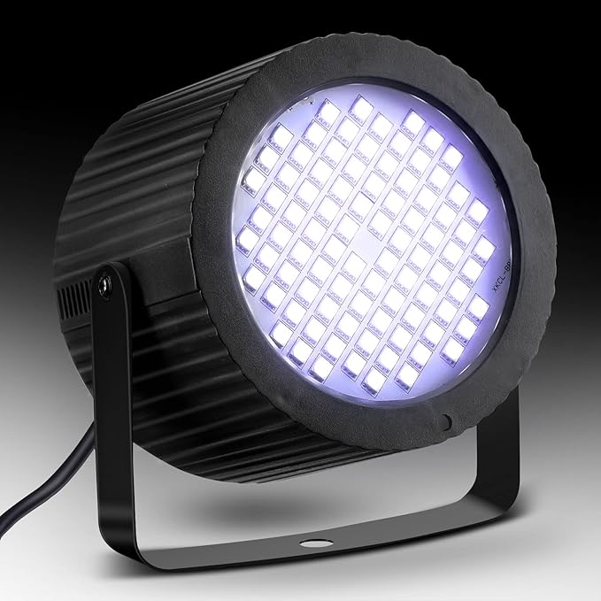 2 Pcs Bright White Strobe Light 88 LEDs Flash Party Lighting Speed and Sound - Image 4