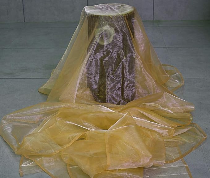 VDS Champagne Organza Fabric, 60 Yards Continuous, 45” Wide, Wedding Party - Image 2