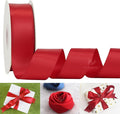 HUIHUANG Red Ribbon 1-1/2 inch Satin Ribbon by HUIHUANG