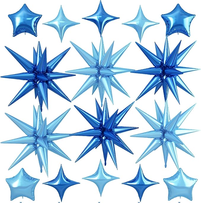 Blue Star Balloon by Cledeco