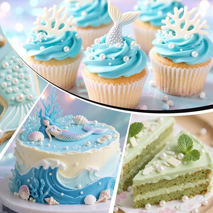 Edible White Pearl Sugar Sprinkles - Image 5