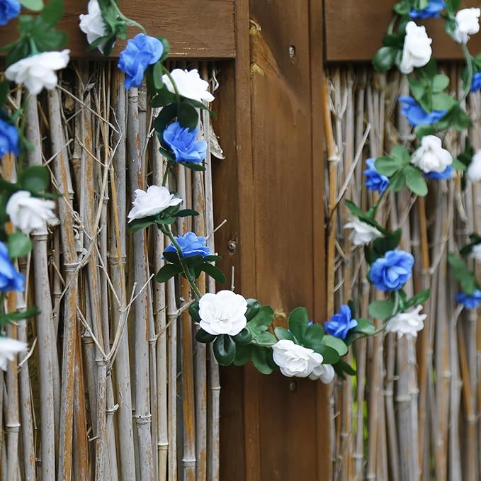12 PCS 98.4 FT Artificial Flower Garland Rose Garland - Image 6
