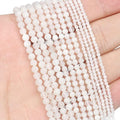 Song Xi 180pcs 2mm Natural White Moonstone Gemstone Faceted Round Loose Stones by SongXi