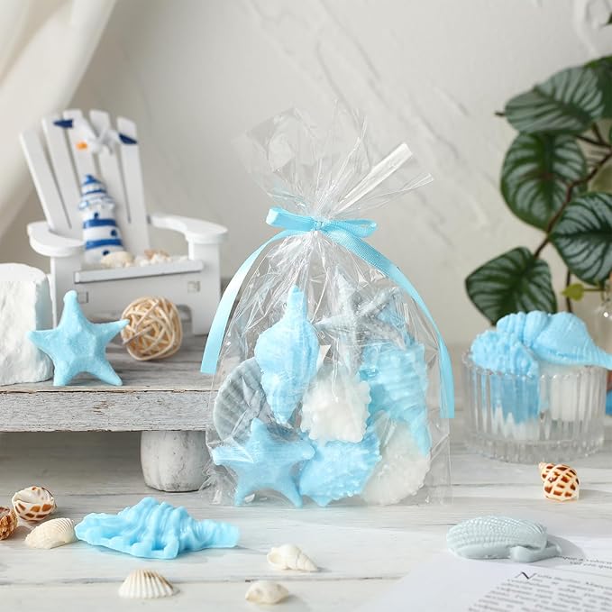 200g Sea Glass Soap Decor Seashell Decorative Soaps - Image 3