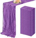 20 Pack Purple Cheesecloth Table Runner 10FT Boho Fabric Rustic Cheese Cloth by FoliafeelHome