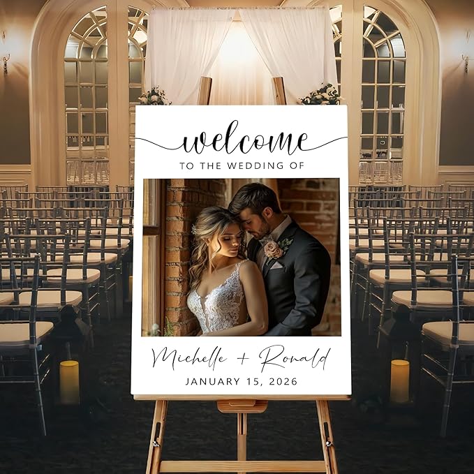 Editable Wedding Welcome Sign by Unknown