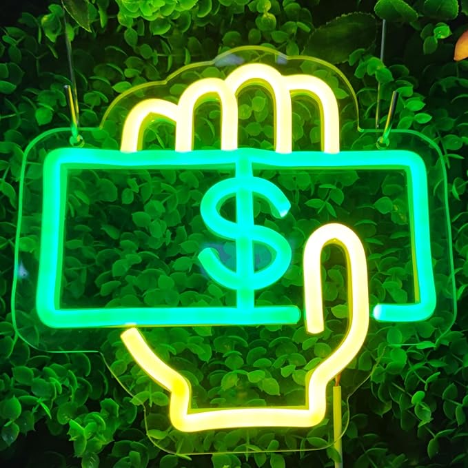 Cashier Neon Sign Love Money Neon Signs - Image 6