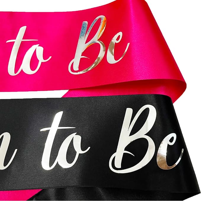 Bride to Be Sash and Groom to Be Sash, Bachelorette Party Supplies Engagement - Image 4
