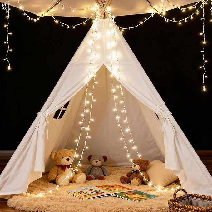 33ft 100 LED Plug in Connectable Fairy String Lights, 8 Mode Decorative Lights - Image 6