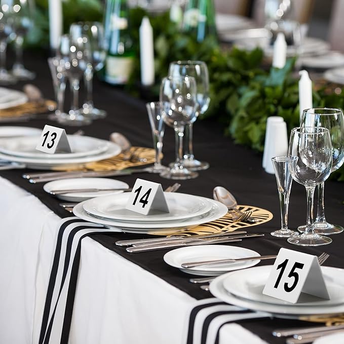Tuanse Table Numbers 1-25 Acrylic Double Side Numbered Table Tents Plastic - Image 4