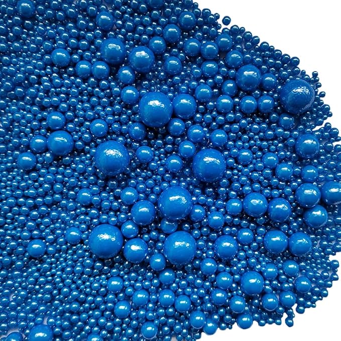 Edible Royal Blue Sugar Pearls Candy Sprinkles 120G/ 4.23Ounce Baking Cake - Image 4