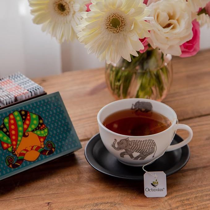 Octavius Urban Print Wooden Tea Sampler Box | Variety Pack Sampler | Perfect - Image 4