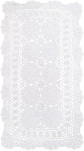 Phantomon Lace Table Runner Rectangular Table Cover Cloth Handmade Crochet by Phantomon