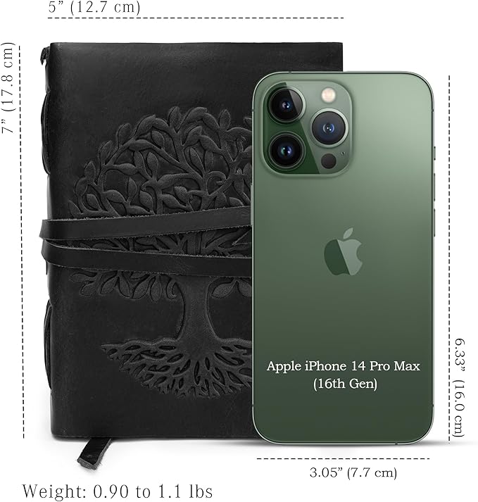 LUXEORIA Tree Of Life Leather Journal - Image 2
