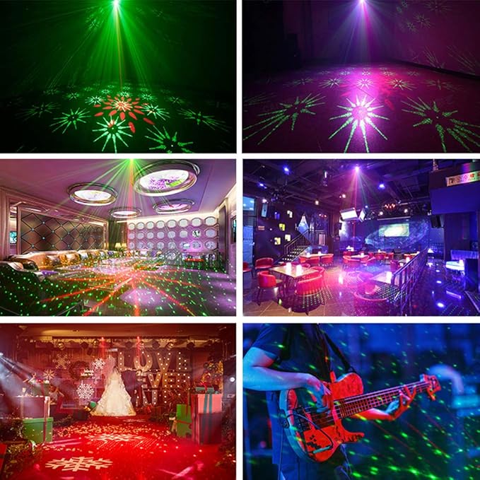 Party Lights Dj Disco Lights, Strobe Stage Light Sound Activated Laser Llights - Image 7