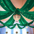 6 Panels Emerald Green Ceiling Drapes by REWOMC