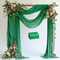 Wokceer Emerald Green Wedding Arch Draping Fabric Backdrop 3 Panels 28.7" X by Wokceer