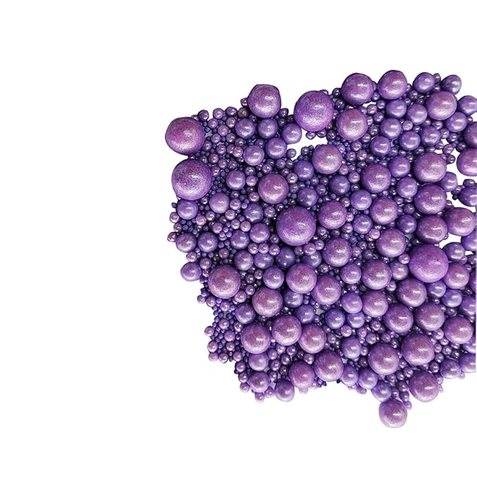 Edible Purple Sugar Pearls Candy Sprinkles 120G/ 4.23Ounce Baking Cake - Image 3