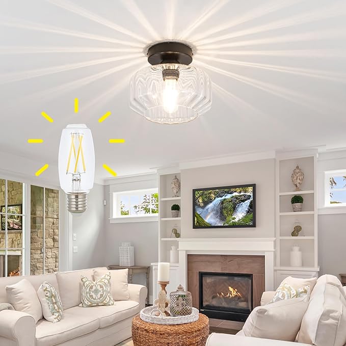 Semi Flush Mount Ceiling Light - Image 4